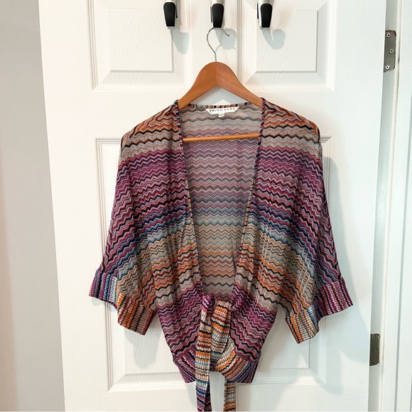 Trina Turk Multicolor Zigzag Cardigan - Picture 6 of 11